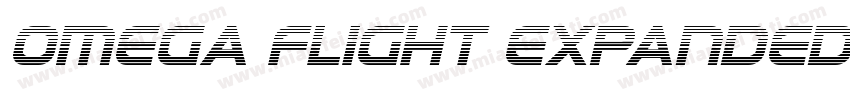 Omega Flight Expanded Italic字体转换